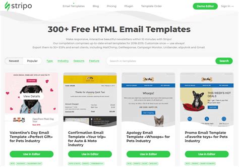 stripo|Stripo — FREE Email Template Builder: drag.